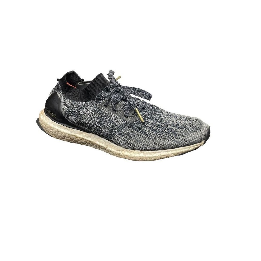 Adidas Mens Ultra Boost Laceless Grey Fabric Trail Running Shoes Sneakers Size 9